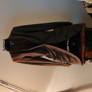 Charlotte Rusee small brown half button cardigan gently used